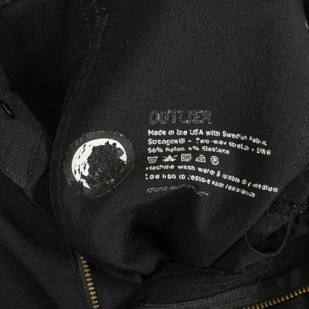 OUTLIER Men's Strongtwill 2 way Stretch DWR Pants in BLACK sz 30x26